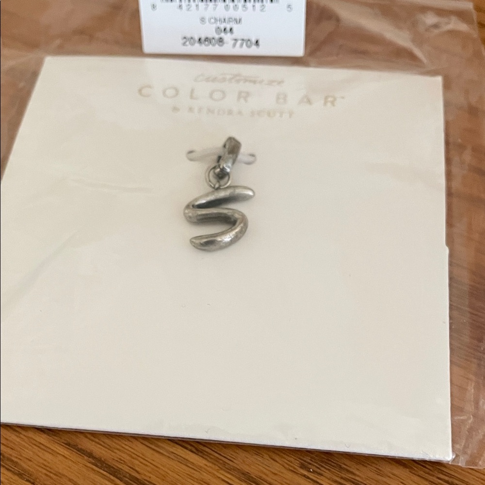 Kendra Scott Silver Initial 'S' Necklace
